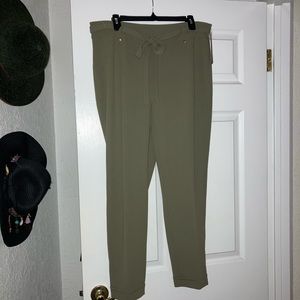 NYCC Olive Green Business Pants Spandex Waist